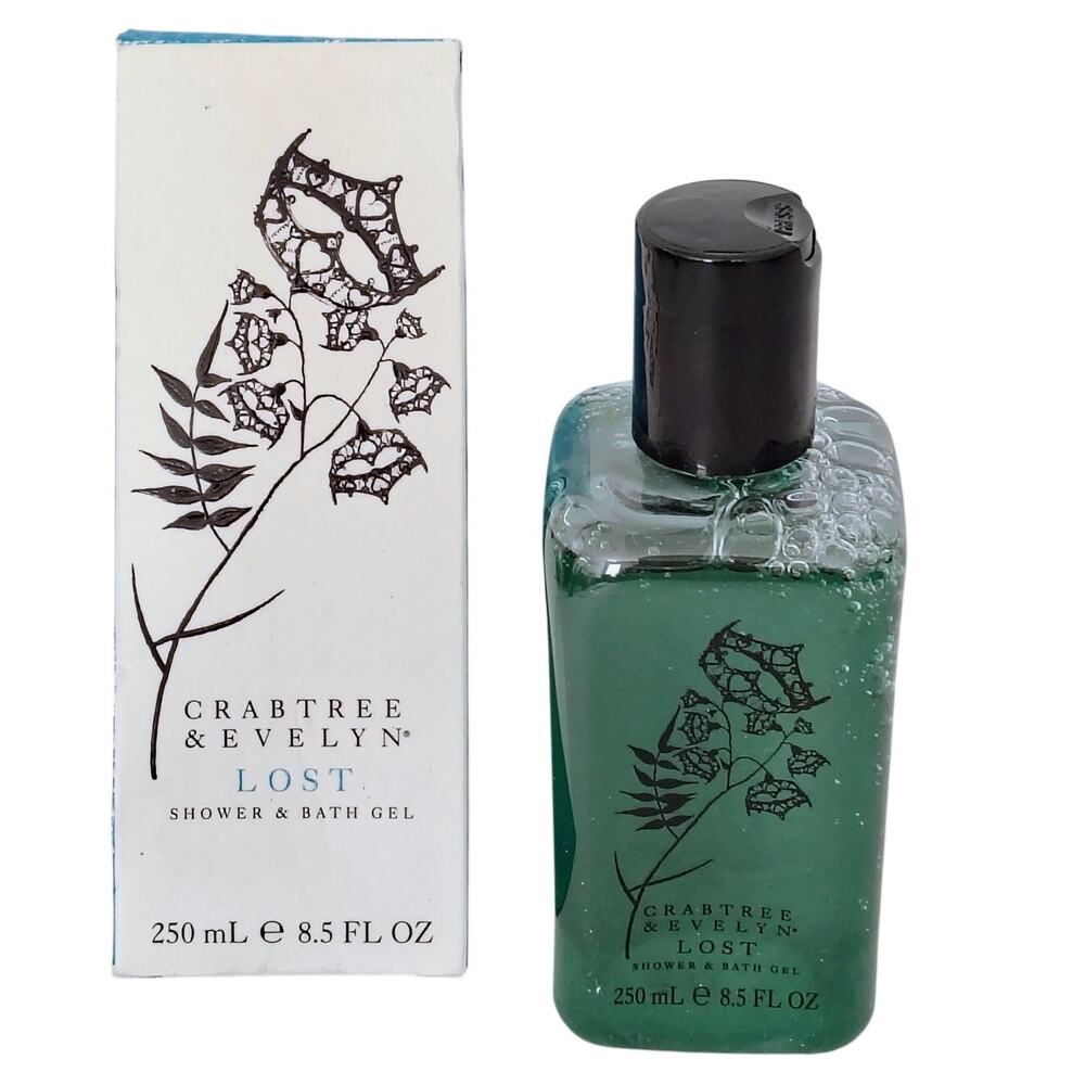 Crabtree & Evelyn Lost Shower & Bath Gel 8.5 oz. Green Square NEW RARE